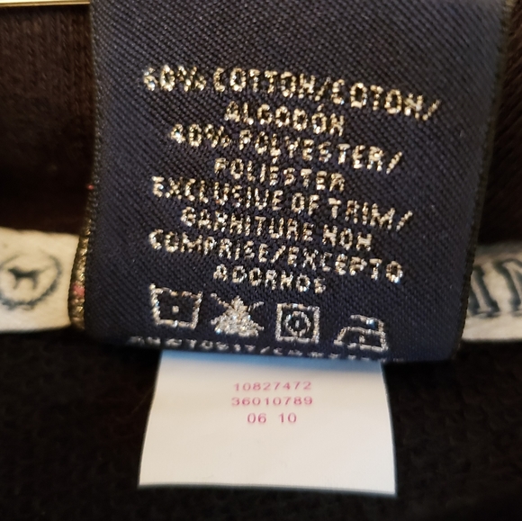 Pink VS Black Hoodie Metal Rivet Deco Size XS - Picture 5 of 5